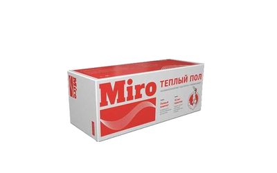 Нагревательный мат Miro 200 Вт/м2, 3 м² (600x50 см)